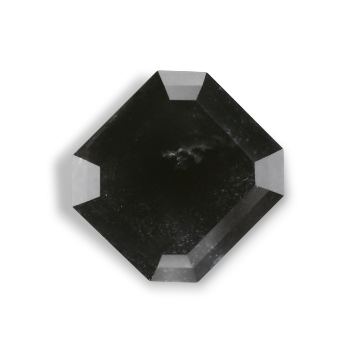 1.29 Carat Natural Black Emerald Diamond GIA