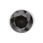 1.88 Carat Natural Black Round Diamond GIA