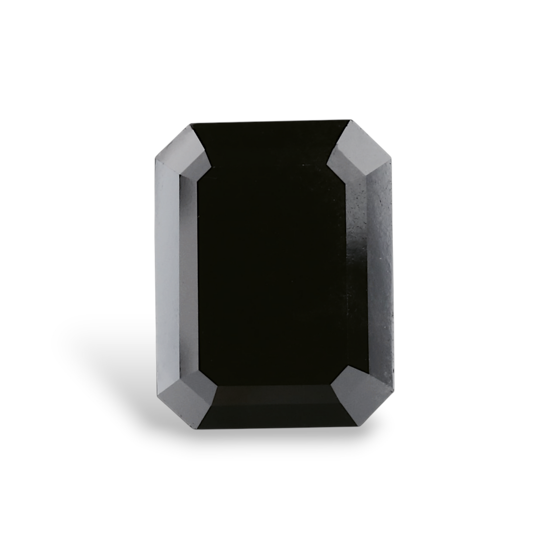 5.64 Carat Natural Black Emerald Diamond GIA