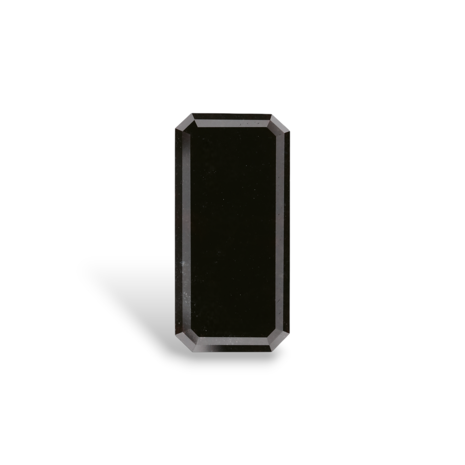 3.51 Carat Natural Black Emerald Diamond GIA