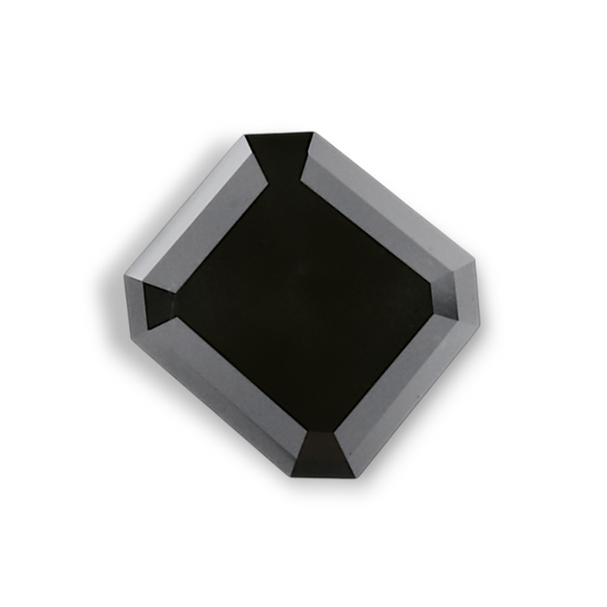 0.93 Carat Natural Black Emerald Diamond GIA