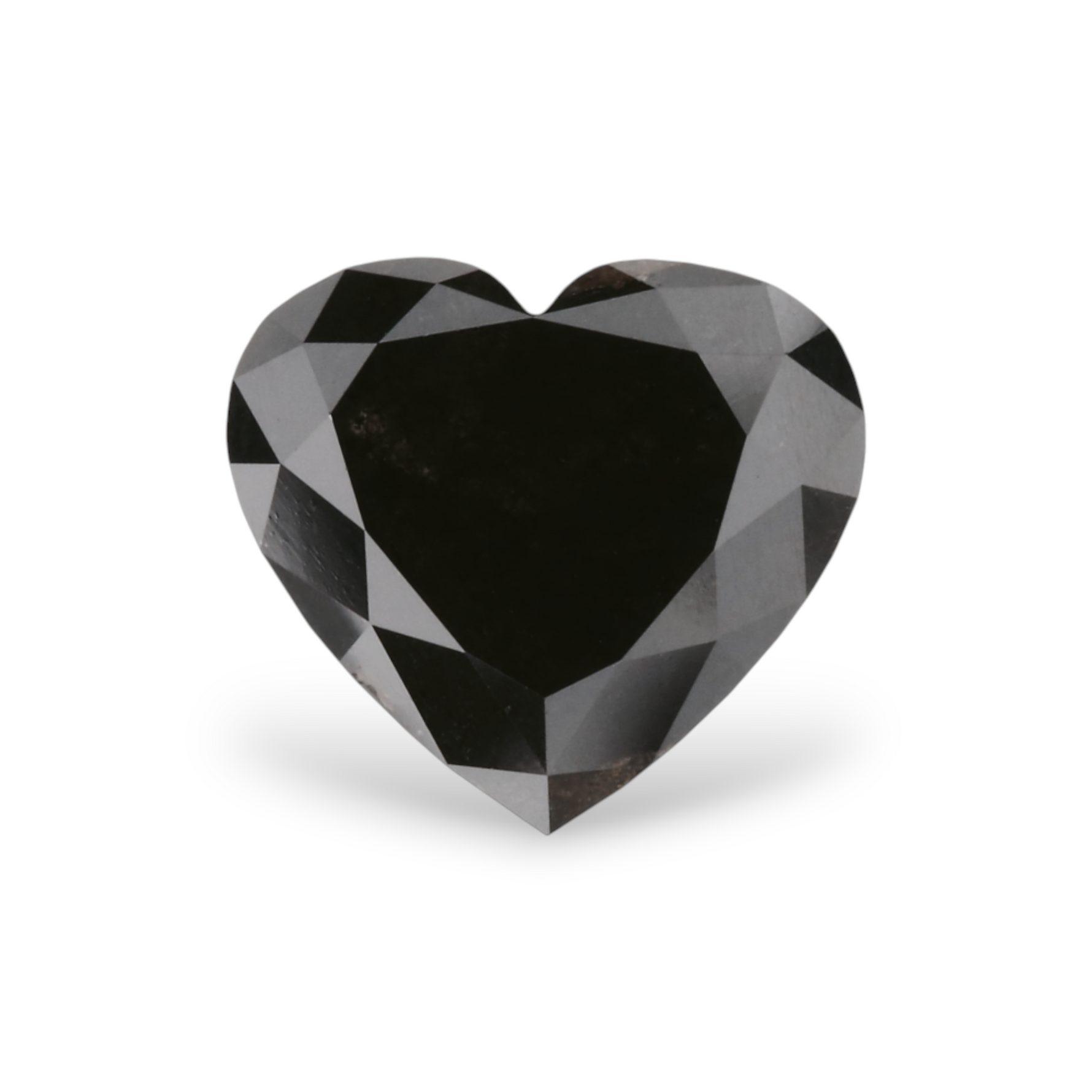 1.72 Carat Natural Black Heart Diamond GIA