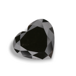 1.72 Carat Natural Black Heart Diamond GIA