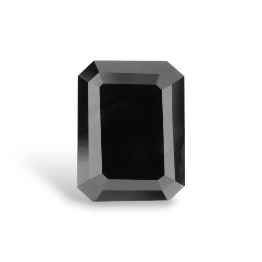 1.55 Carat Natural Black Emerald Diamond GIA