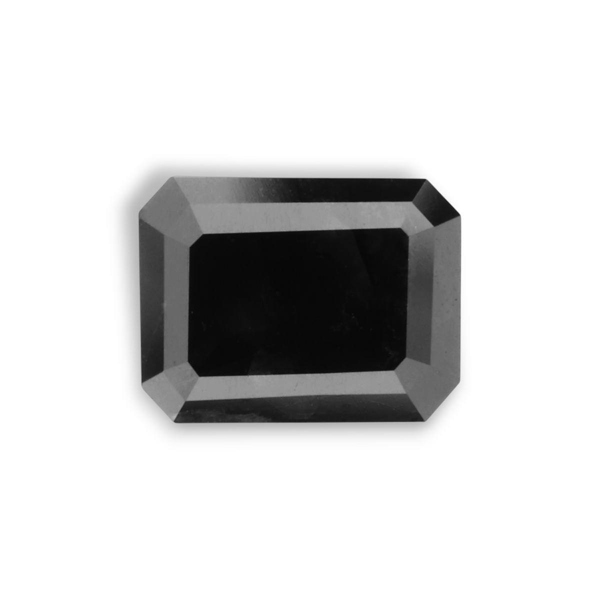 1.55 Carat Natural Black Emerald Diamond GIA