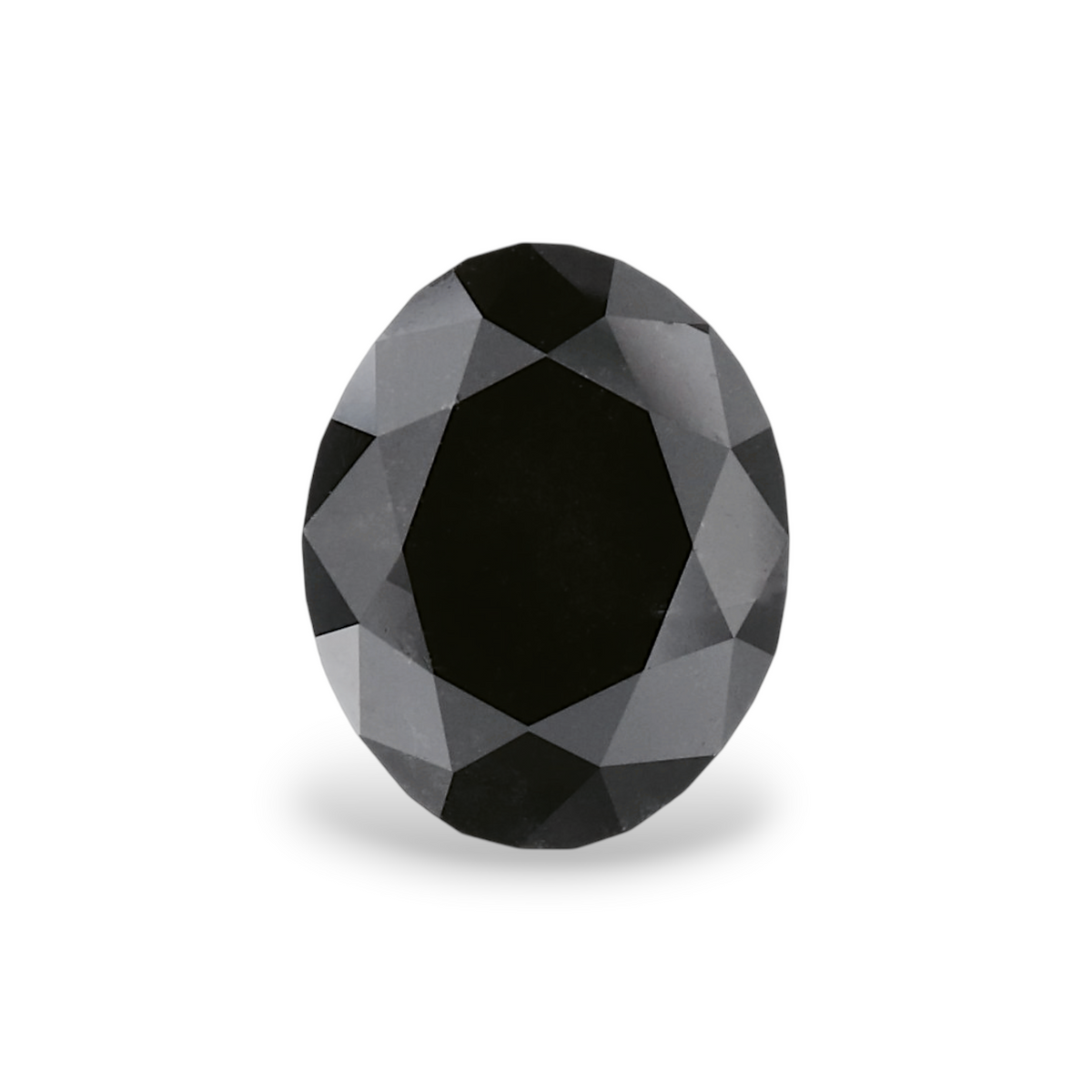 2.12 Carat Natural Black Oval Diamond GIA