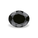 2.12 Carat Natural Black Oval Diamond GIA