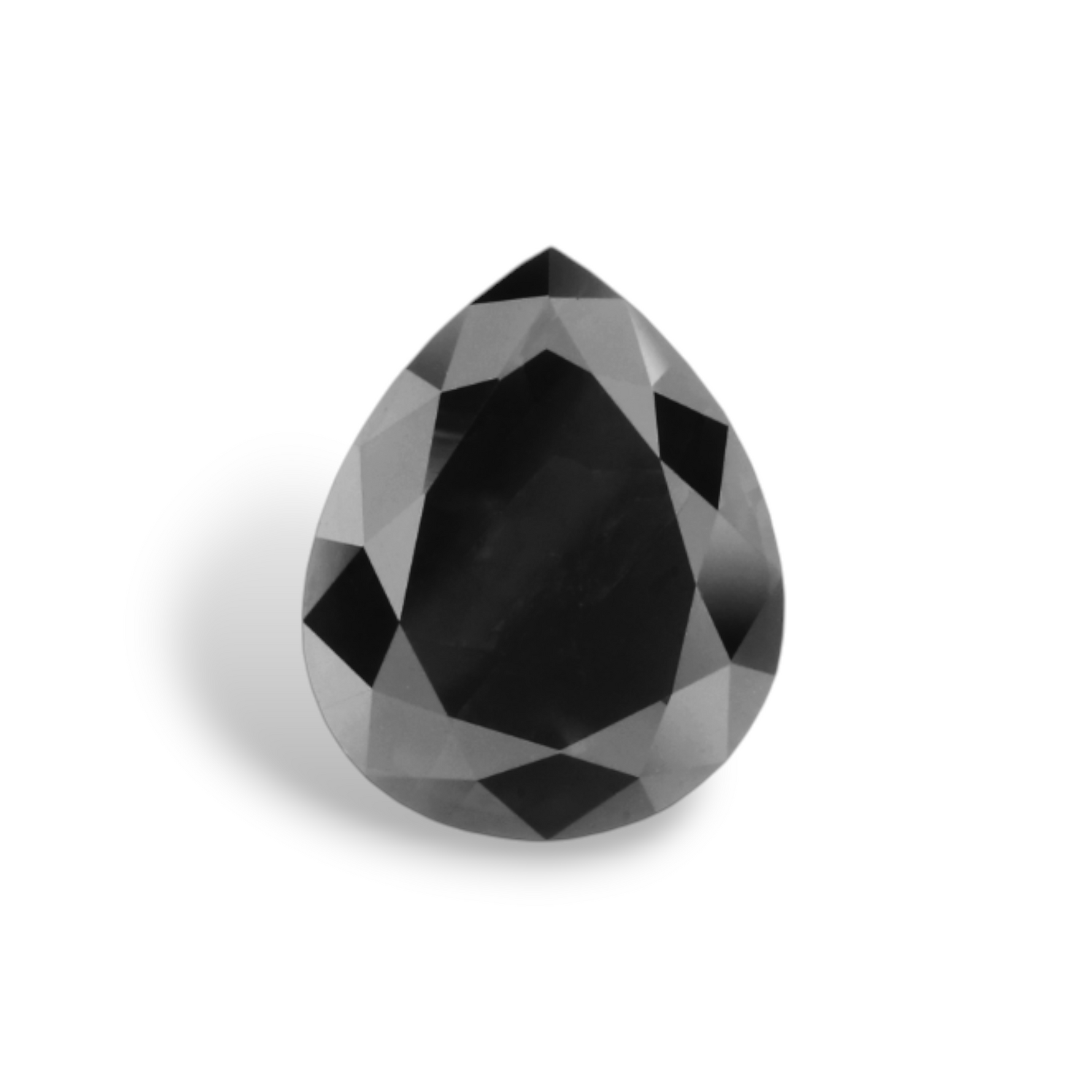 1.36 Carat Natural Black Pear Diamond GIA