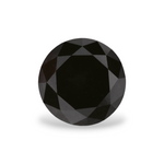 1.69 Carat Natural Black Round Diamond GIA