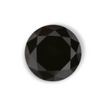 1.69 Carat Natural Black Round Diamond GIA