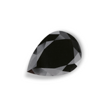 4.42 Carat Natural Black Pear Diamond GIA
