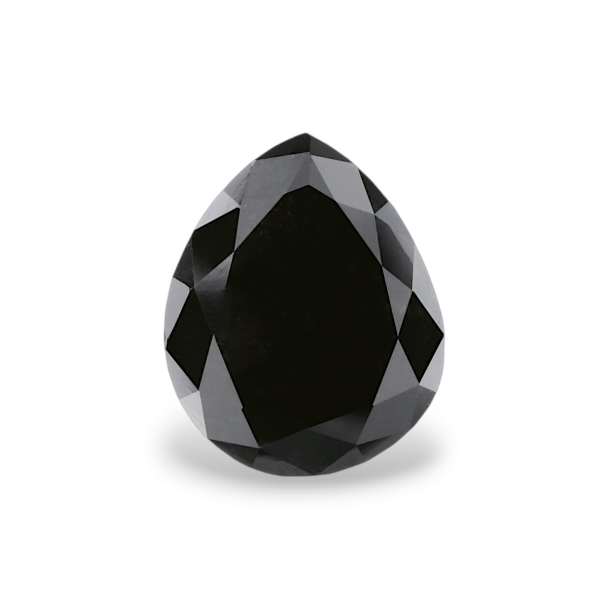 3.13 Carat Natural Black Pear Diamond GIA