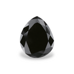 3.13 Carat Natural Black Pear Diamond GIA