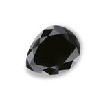 3.13 Carat Natural Black Pear Diamond GIA