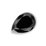 0.6 Carat Natural Black Pear Diamond GIA