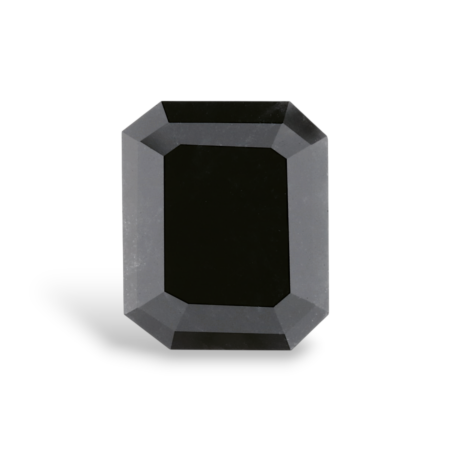 7.21 Carat Natural Black Emerald Diamond GIA