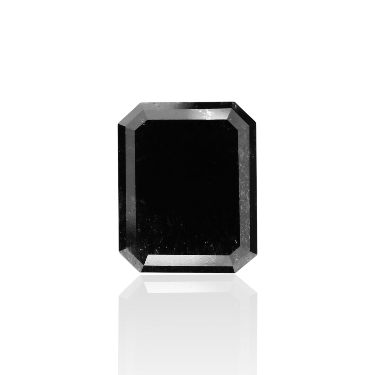 2.21 Carat Natural Black Emerald Diamond GIA