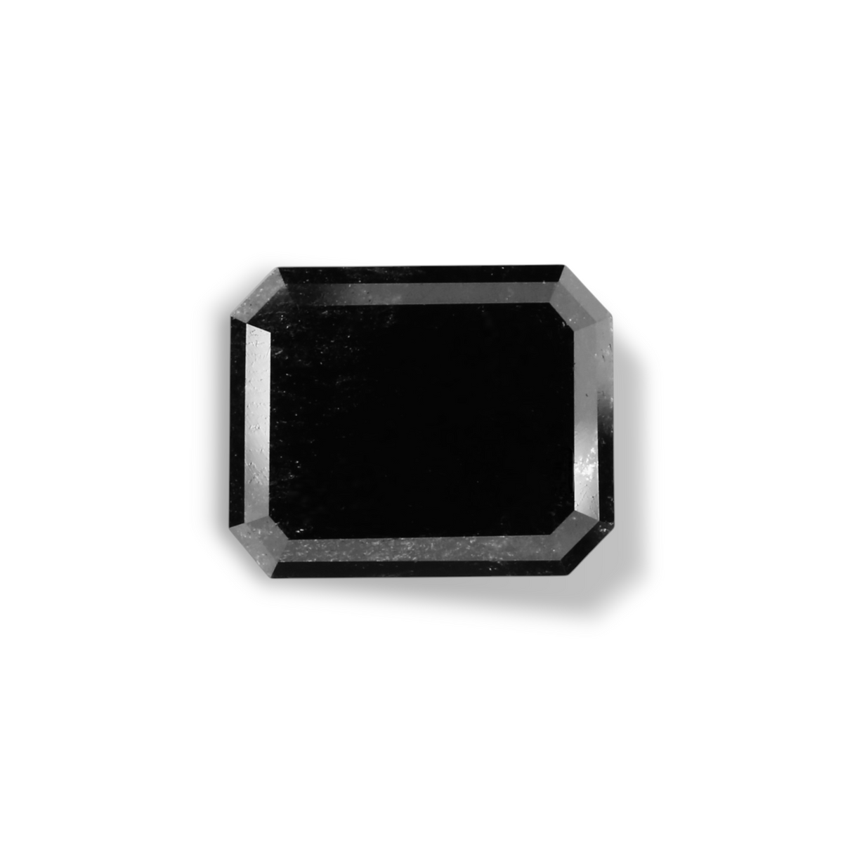 2.21 Carat Natural Black Emerald Diamond GIA