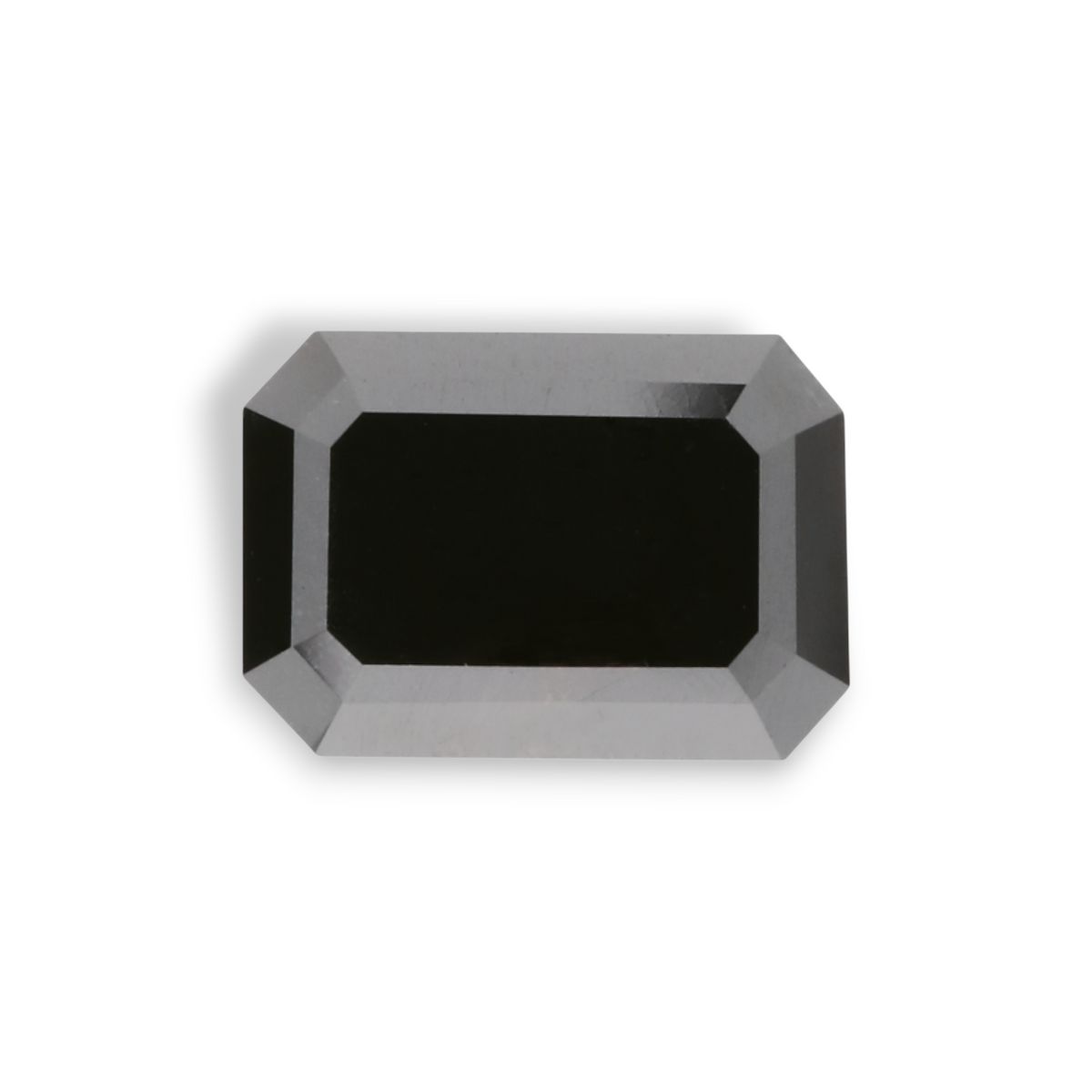 1.26 Carat Natural Black Emerald Diamond GIA