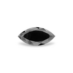 3.62 Carat Natural Black Marquise Diamond GIA