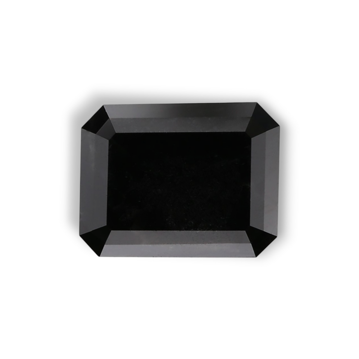 1.36 Carat Natural Black Emerald Diamond GIA