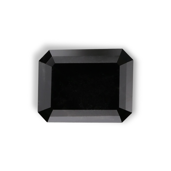 1.36 Carat Natural Black Emerald Diamond GIA