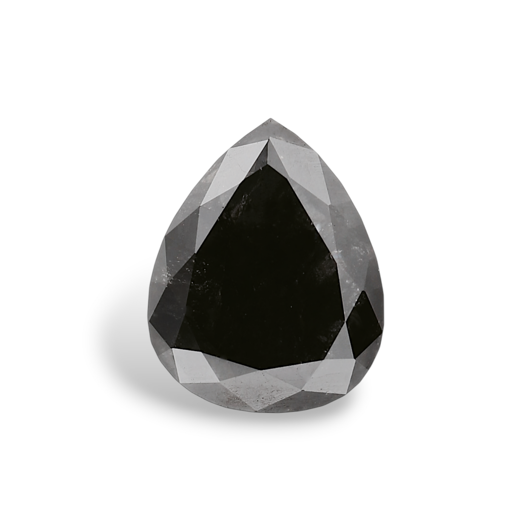 2.29 Carat Natural Black Pear Diamond GIA