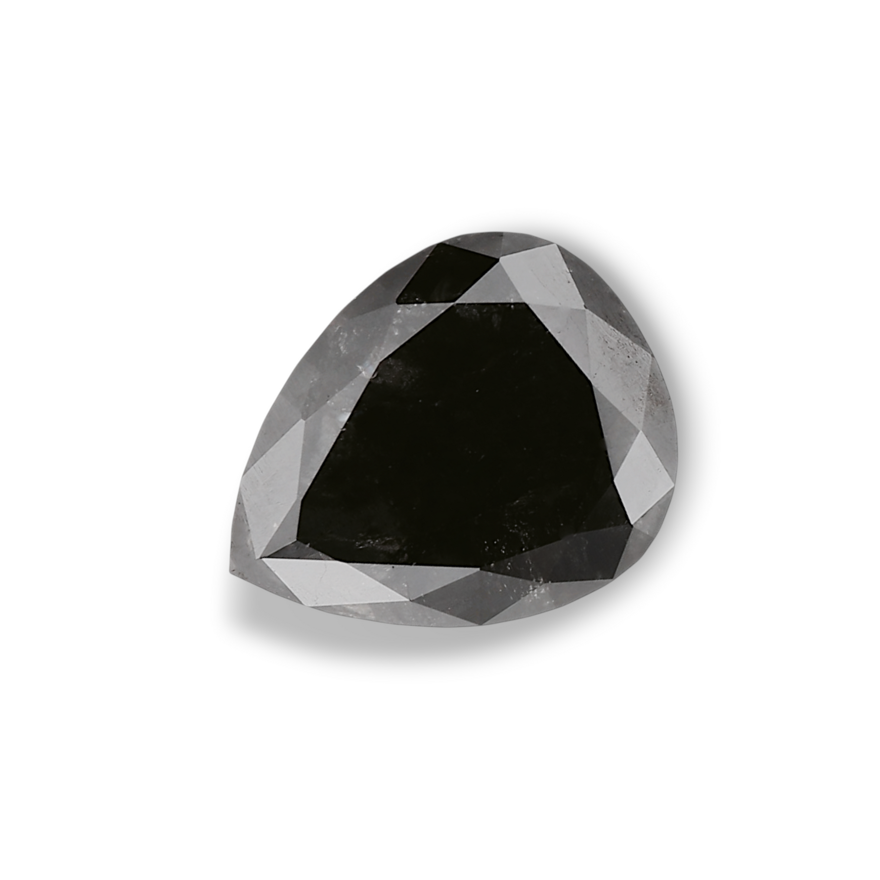 2.29 Carat Natural Black Pear Diamond GIA