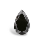 2.92 Carat Natural Black Pear Diamond GIA