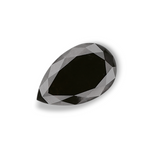 2.64 Carat Natural Black Pear Diamond GIA