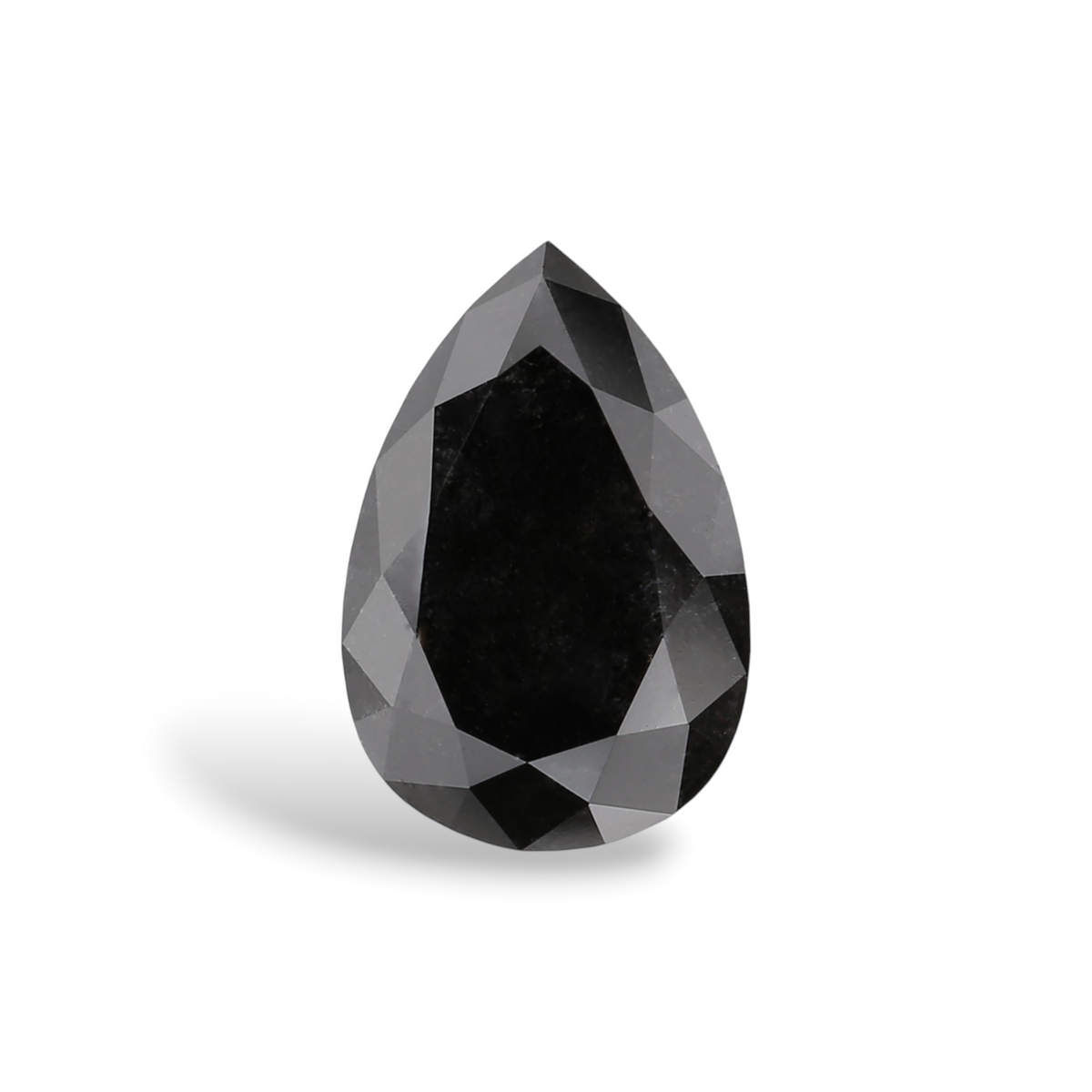 1.86 Carat Natural Black Pear Diamond GIA