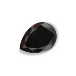 1.55 Carat Natural Black Pear Diamond GIA
