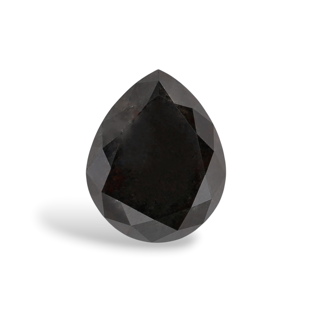 1.7 Carat Natural Black Pear Diamond GIA