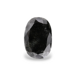 2.91 Carat Natural Black Oval Diamond GIA