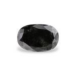 2.91 Carat Natural Black Oval Diamond GIA