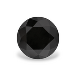 1.98 Carat Natural Black Round Diamond GIA