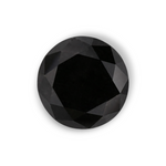 1.23 Carat Natural Black Round Diamond GIA