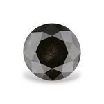 4.7 Carat Natural Black Round Diamond GIA