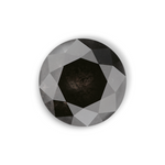 4.7 Carat Natural Black Round Diamond GIA