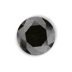 3.05 Carat Natural Black Round Diamond GIA
