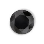 1.77 Carat Natural Black Round Diamond GIA