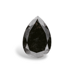 4.96 Carat Natural Black Pear Diamond GIA