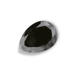 2.97 Carat Natural Black Pear Diamond GIA