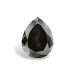 2.01 Carat Natural Black Pear Diamond GIA
