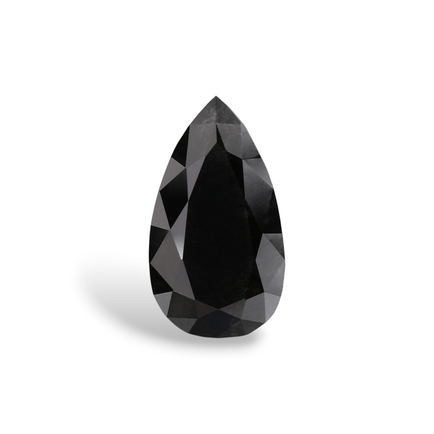 1.49 Carat Natural Black Pear Diamond GIA
