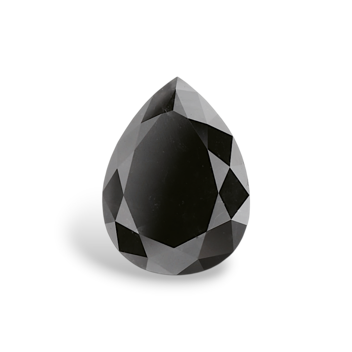 2.17 Carat Natural Black Pear Diamond GIA