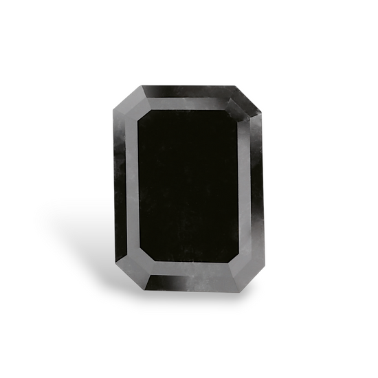 4.84 Carat Natural Black Emerald Diamond GIA