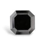 4.61 Carat Natural Black Sq emerald Diamond GIA