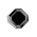 4.61 Carat Natural Black Sq emerald Diamond GIA