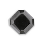 2.81 Carat Natural Black Sq emerald Diamond GIA